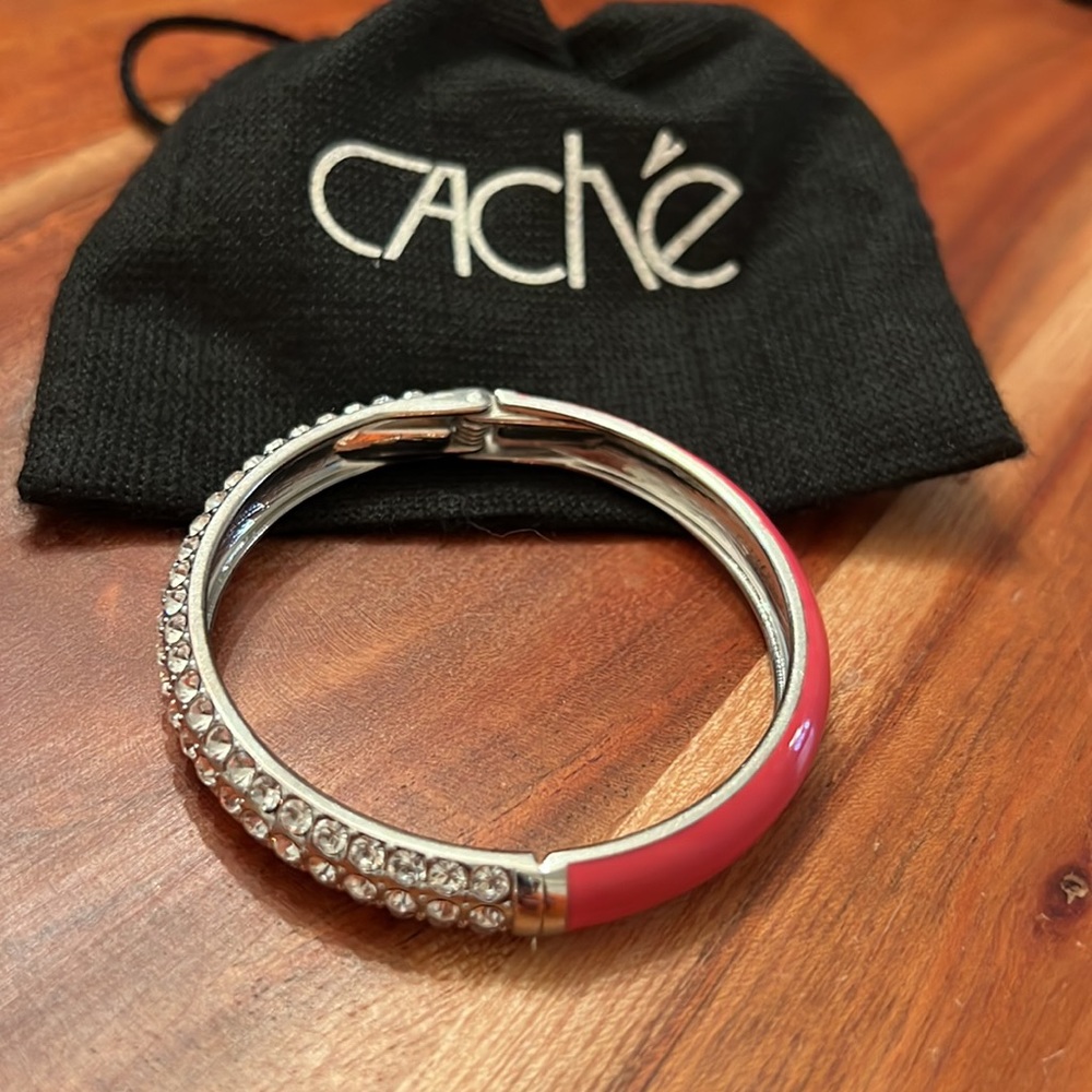 Cache Rhinestone Bangle Bracelet - image 2